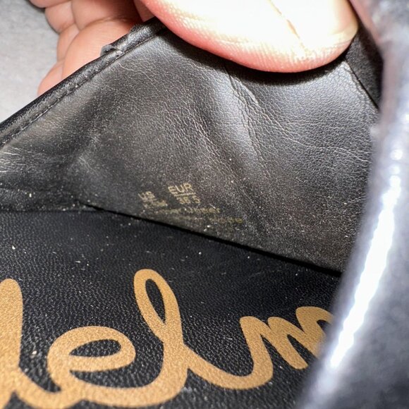 Sam Edelman Shoes Womens Size 8.5 Black Woven Leather Platform Slide Sandals - Picture 10 of 11